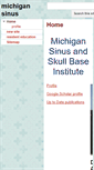 Mobile Screenshot of michigansinus.com