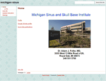 Tablet Screenshot of michigansinus.com